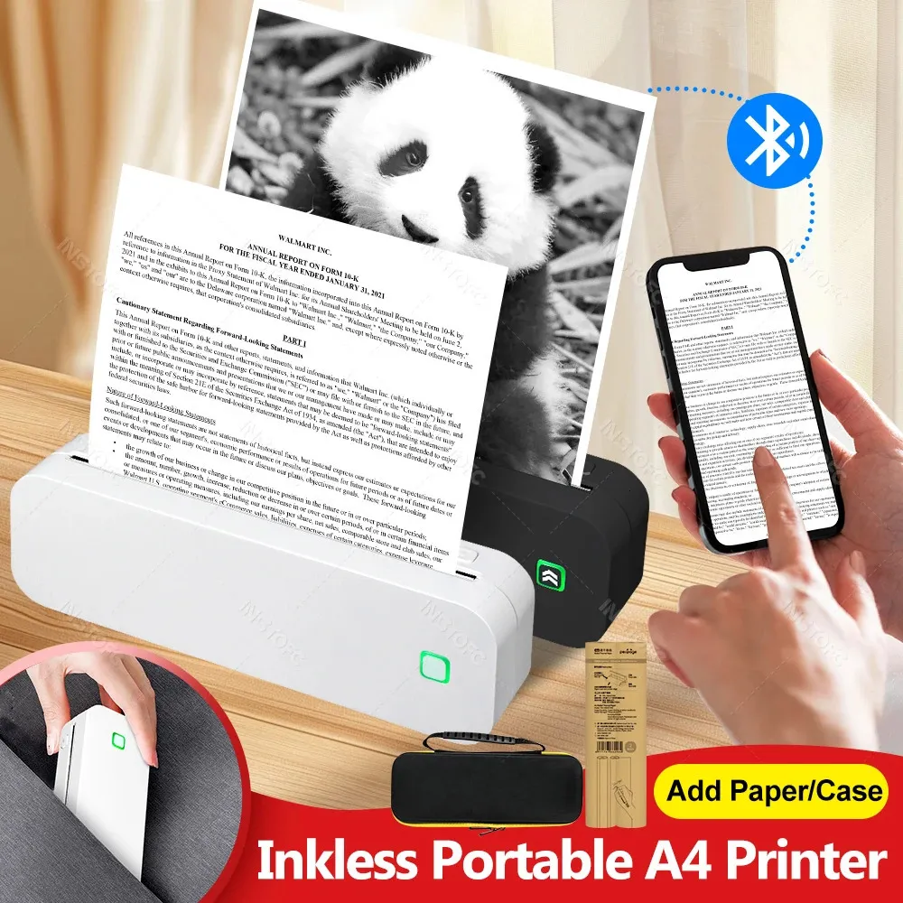 INNFINITIX Inkless A4 portable thermal printer